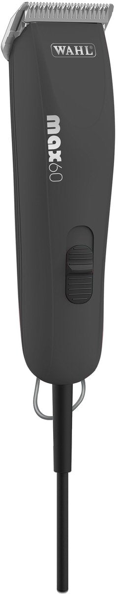 Wahl max 60 - potente cappa a rete per animali - per cani gatti - motore brushless doppia velocità, lama a becco serie prime, pettini in acciaio inox, custodia softshell