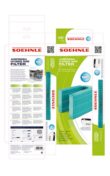 Soehnle 1059681 - filtro igro 500 | 4 pezzi