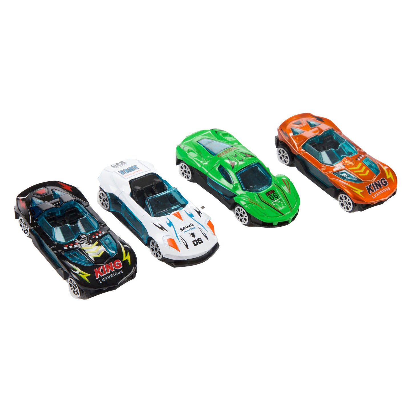 Valigia portaoggetti Toi-Toys Turbo Racers con 3 macchinine in metallo