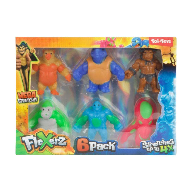 Toi-toys figura antiestrés flexerz 6cm - 6uds.