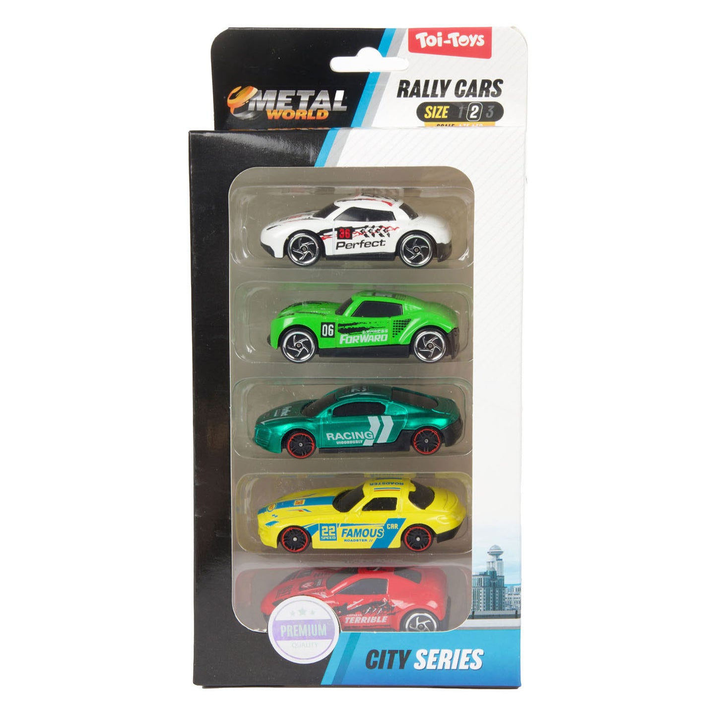 Toi-toys toi toys metal set a 5 rally auto's
