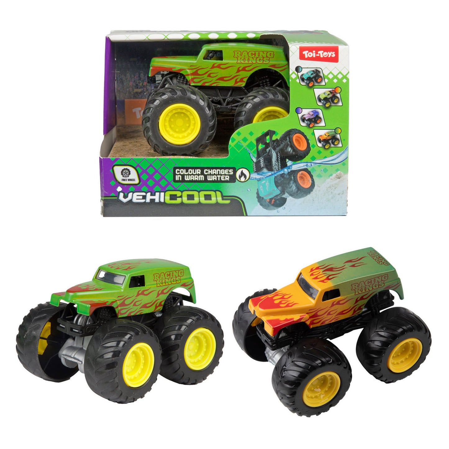 Vehicool kleurveranderende monster truck - 8,5cm