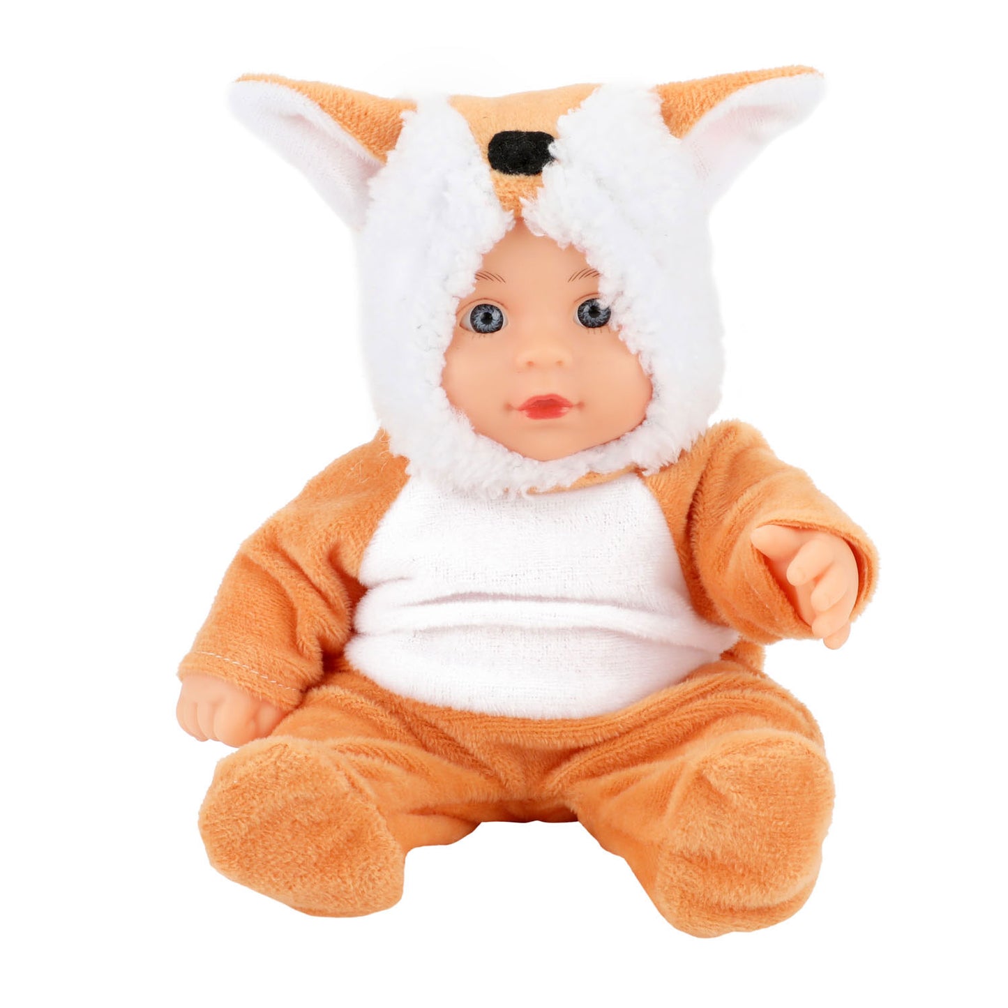 Beau baby baby pop in dierenpak vosje