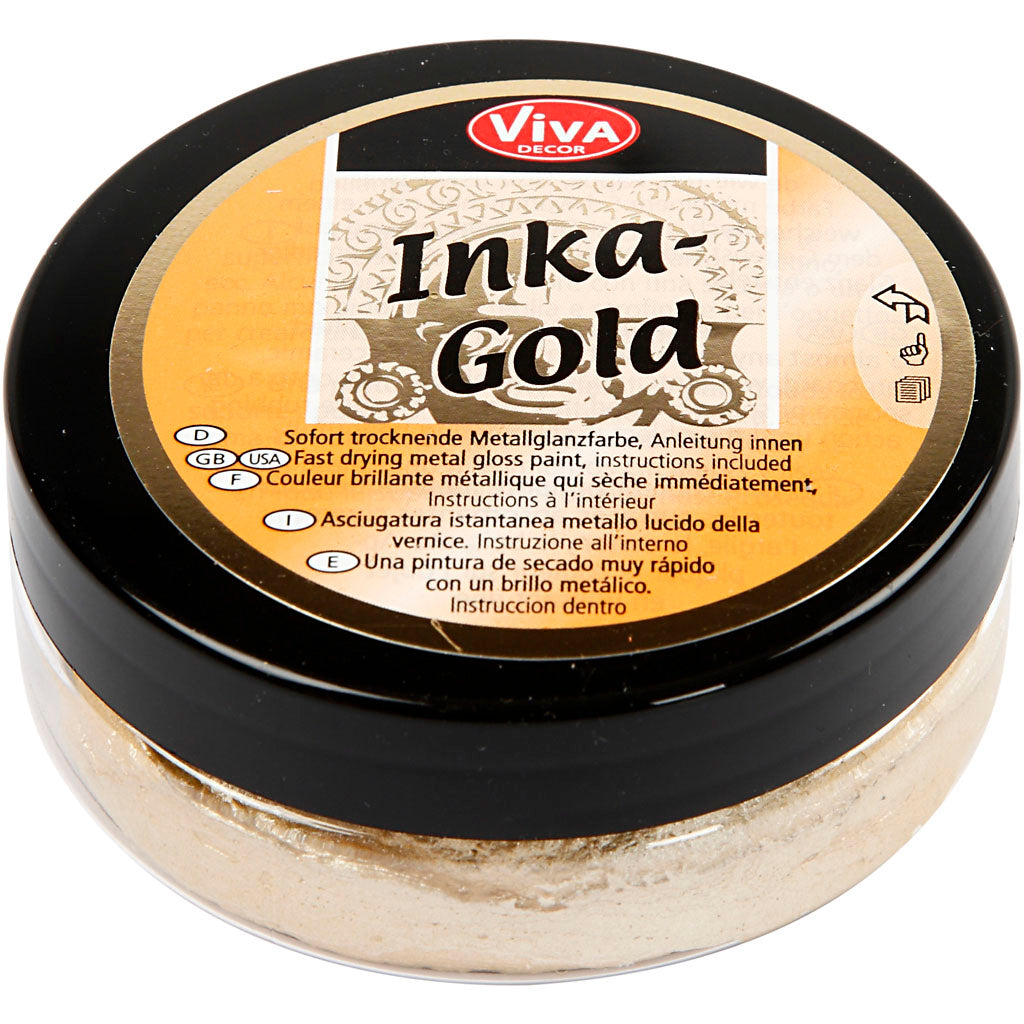 Creative Company Inka-Gold Gloss Wax Gold, 50ml