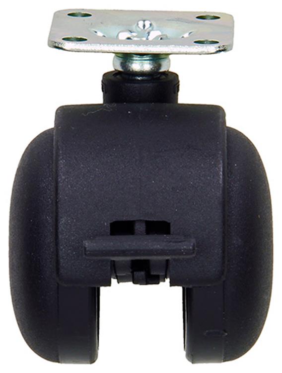 Mack by tente 1058960 - ruota girevole con forcella freno monoruota pp, con piastra 50 mm | 5 pezzi