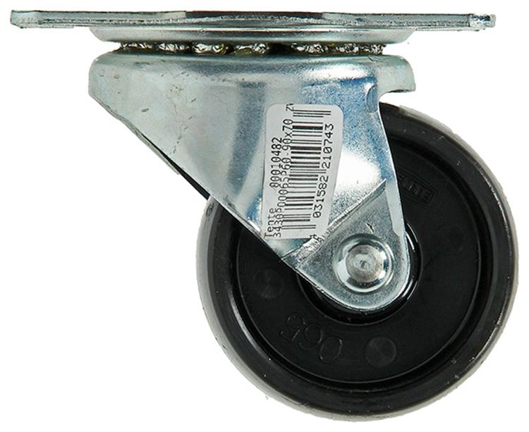 Mack by tente 1013185 - Piastra cuscinetto scorrimento ruota girevole in nylon 65mm | 4 pezzi