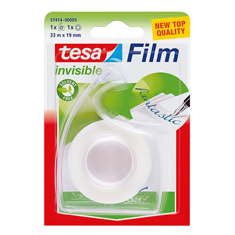 Tesa 1001962 - pellicola invisibile 33m:19 mm + dispenser manuale | 7 pezzi