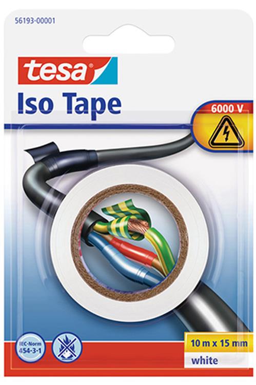 Tesa 1001726 - nastro isolante 10mx15mm wi | 12 pezzi