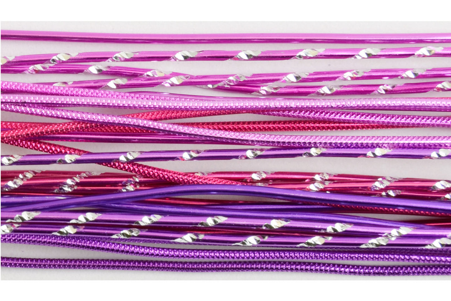 Vaessen creative • kit di gioielli steli in alluminio 40 cmx2 mm viola-rosa 27 pz.