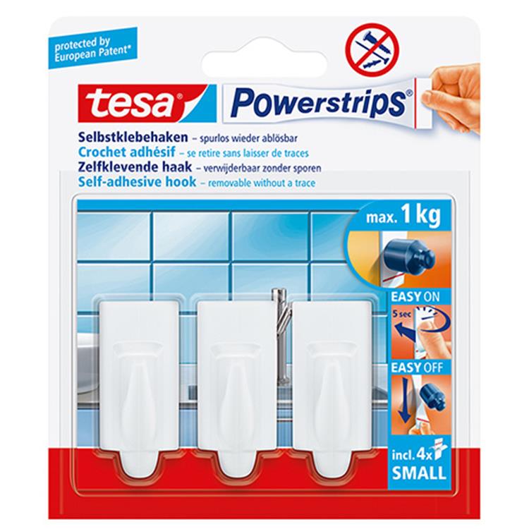 Tesa 1002617 - powerstr.piccolo trend bianco | 6 pezzi