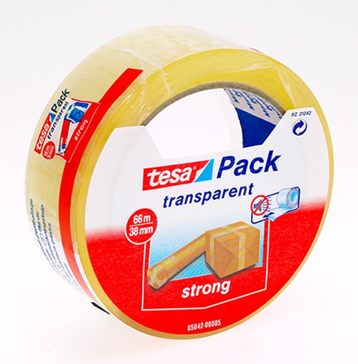 Tesa 1001351 - nastro da imballaggio eco 66x50 trsp | 6 pezzi