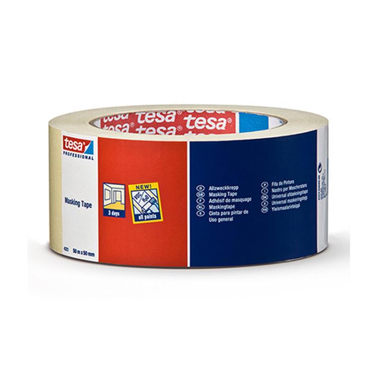 Tesa professional tesa standard 04323-00044-00 maskeertape tesakrepp beige (l x b) 50 m x 50 mm 1 stuk(s)