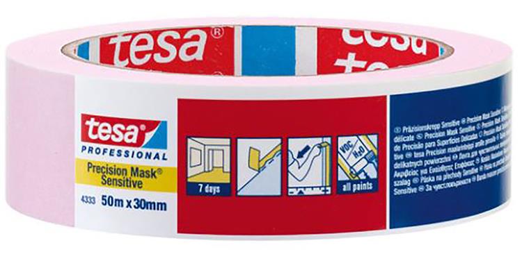 Tesa profesional 1009792 - 4333 prec máscara sens 50m x 38mm | 4 piezas