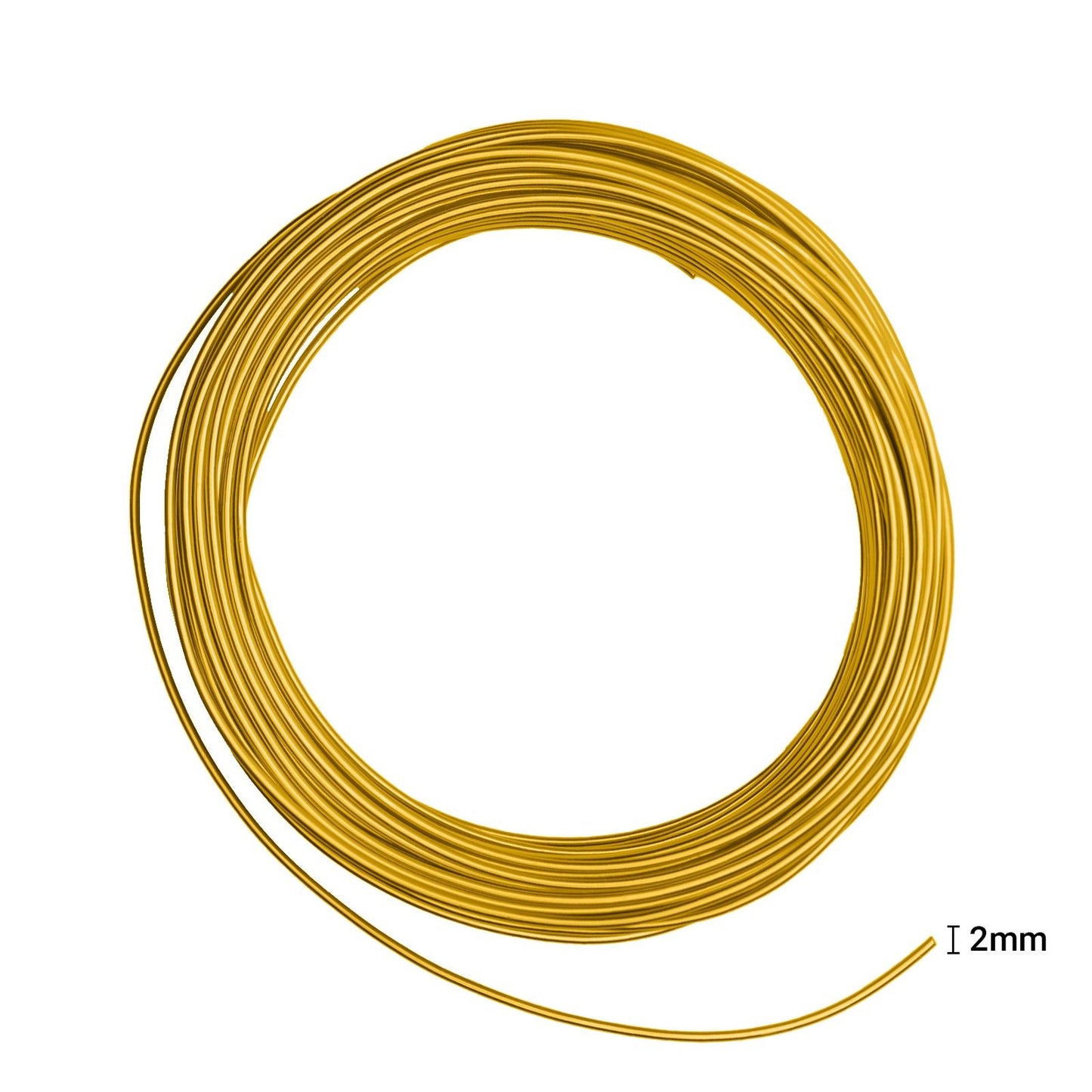 Vaessen creative • alambre de aluminio 500g 37mx2.5mm oro