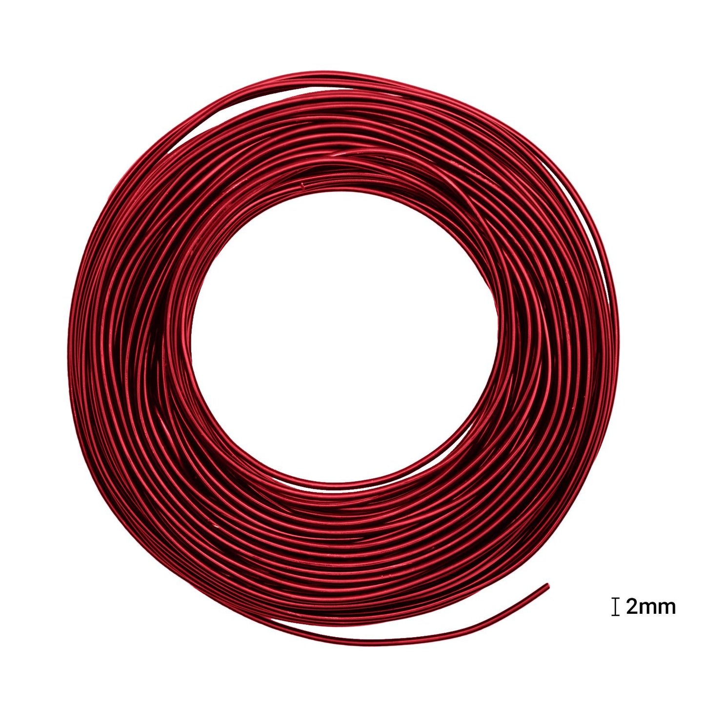 Vaessen creative • filo di alluminio 500 g 37 mx2,5 mm rosso