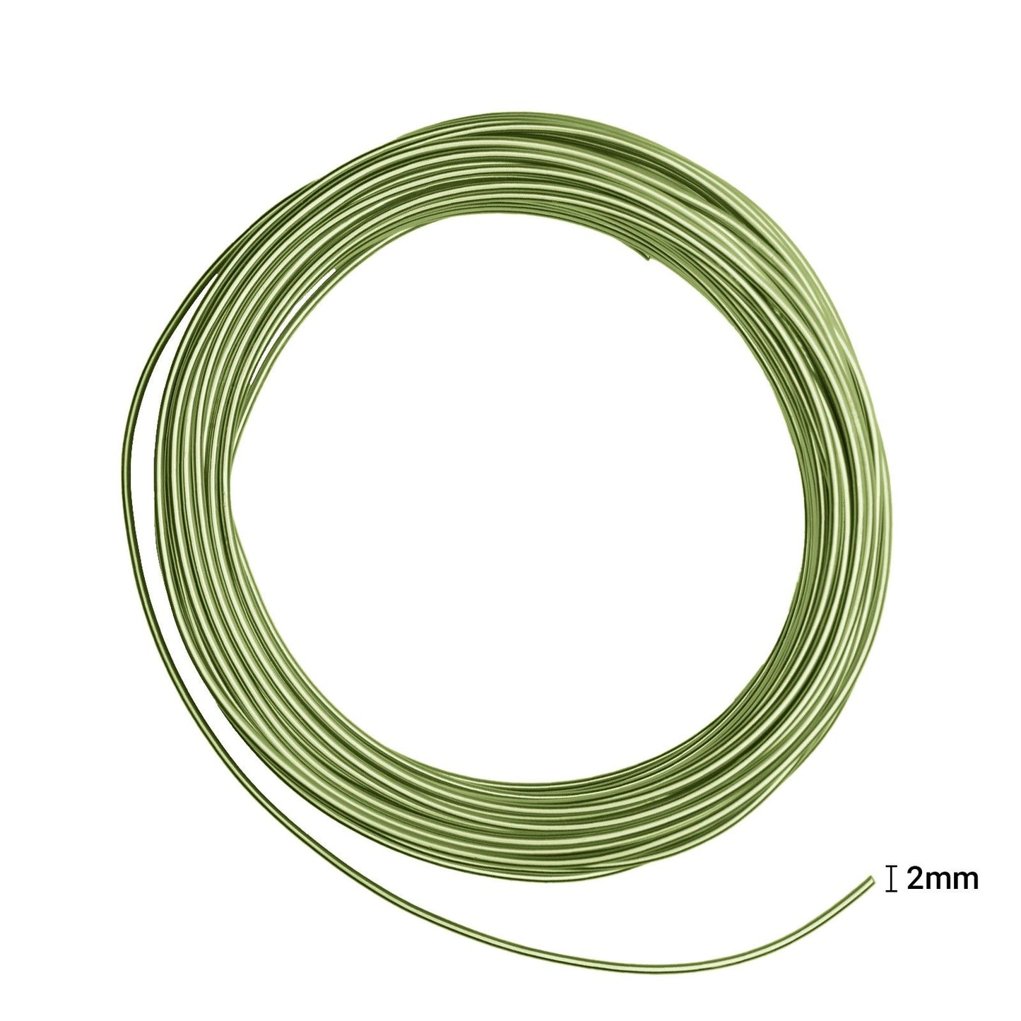 Vaessen creative • filo di alluminio 500 g 37 mx2,5 mm verde mela