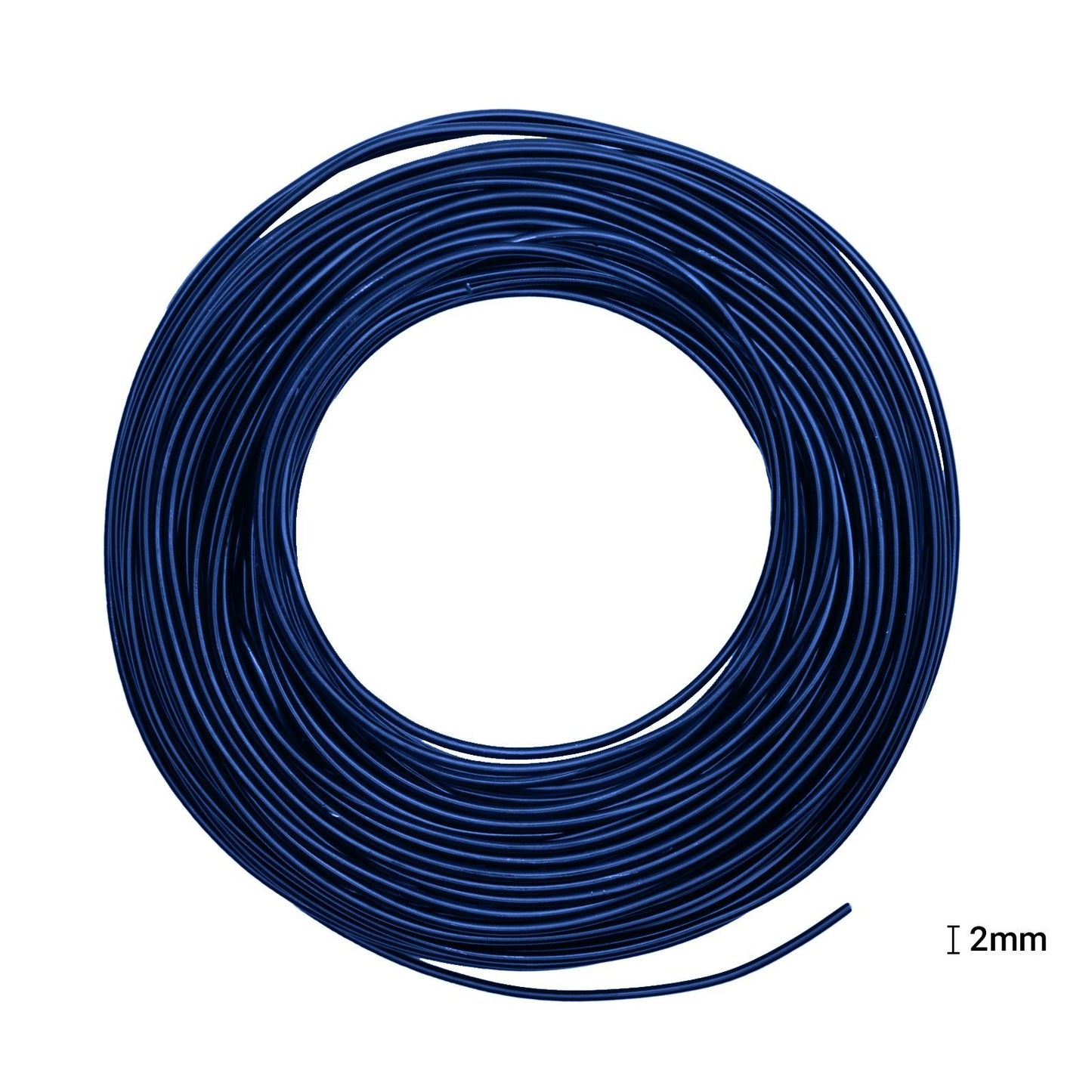 Vaessen creative • filo di alluminio 500 g 37 mx2,5 mm blu reale