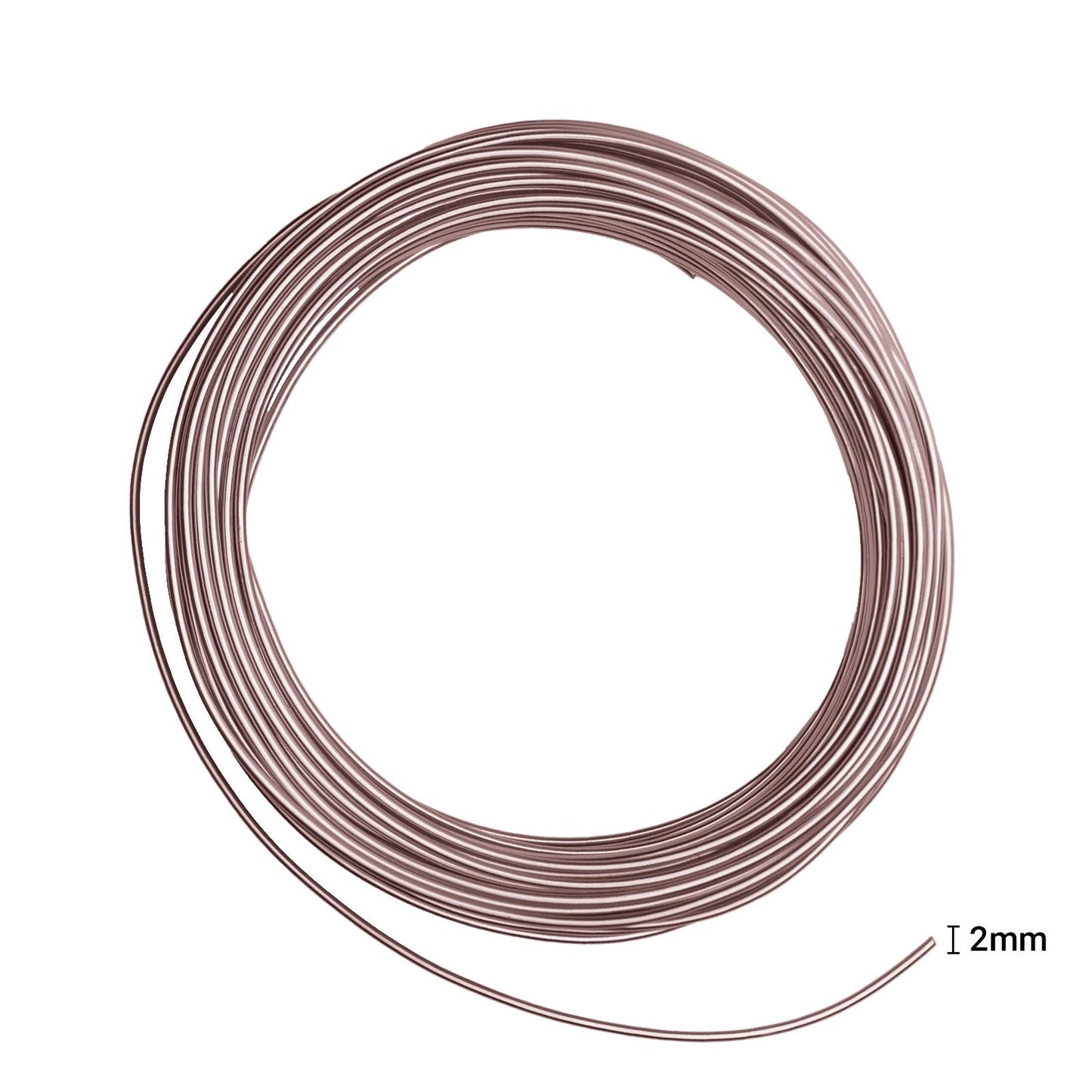 Vaessen creative • filo di alluminio 500 g 37 mx2,5 mm rosa nebbioso