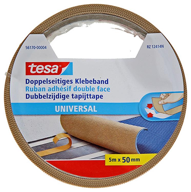 Tesa 1054493 - nastro per moquette universale 5m x 50mm | 6 pezzi