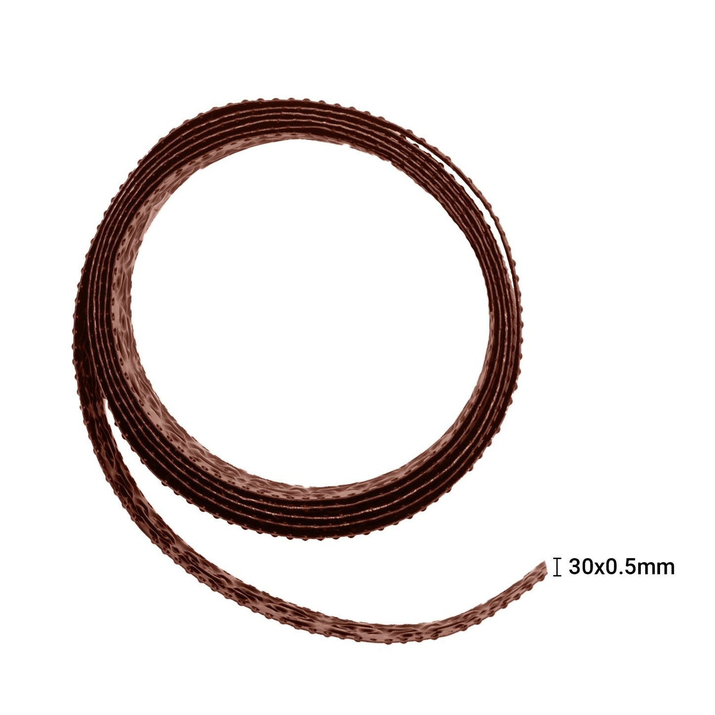 Vaessen creative • triangolo in filo di alluminio goffrato cioccolato 2.8mmx5m