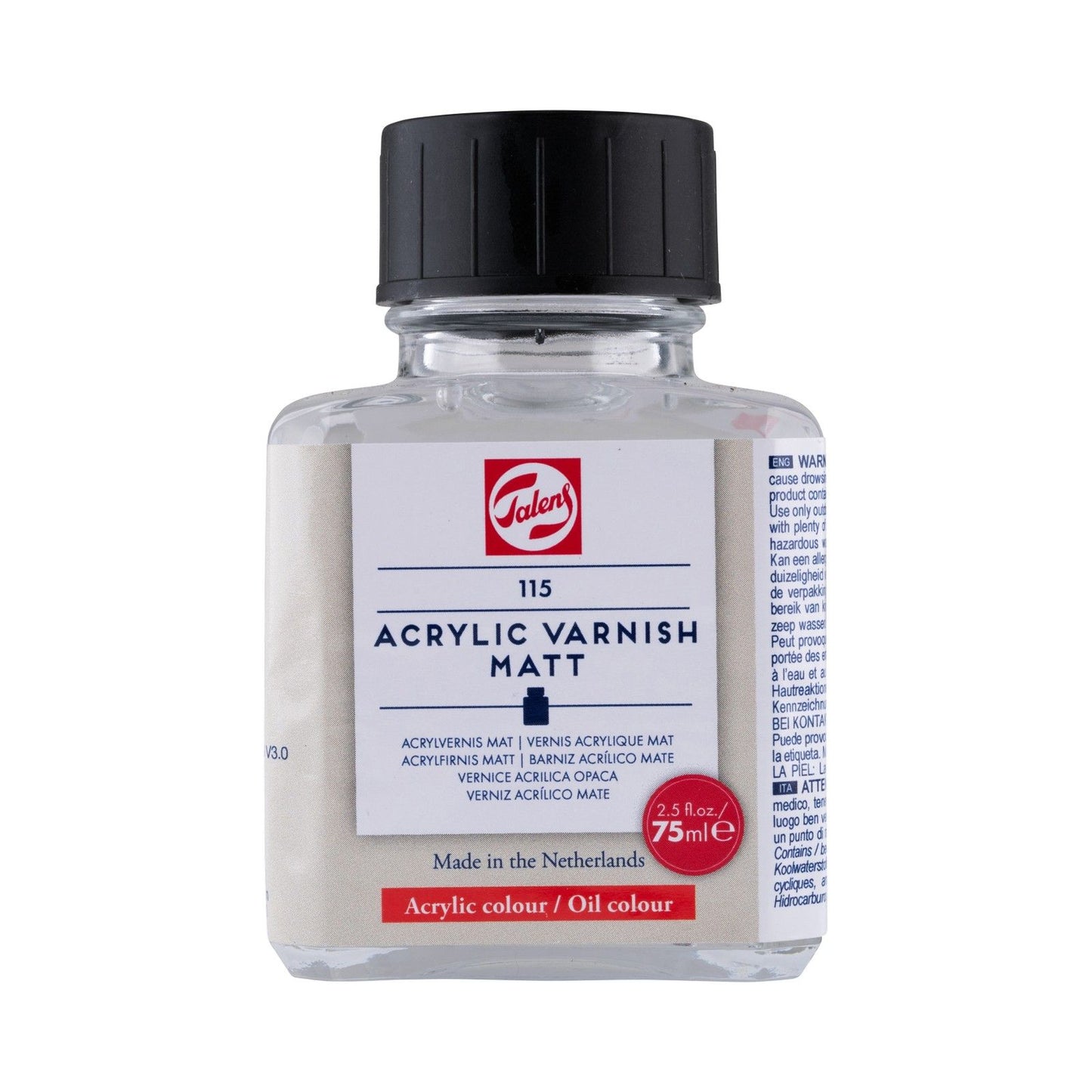 Talens • barniz acrílico mate 115 botella 75ml