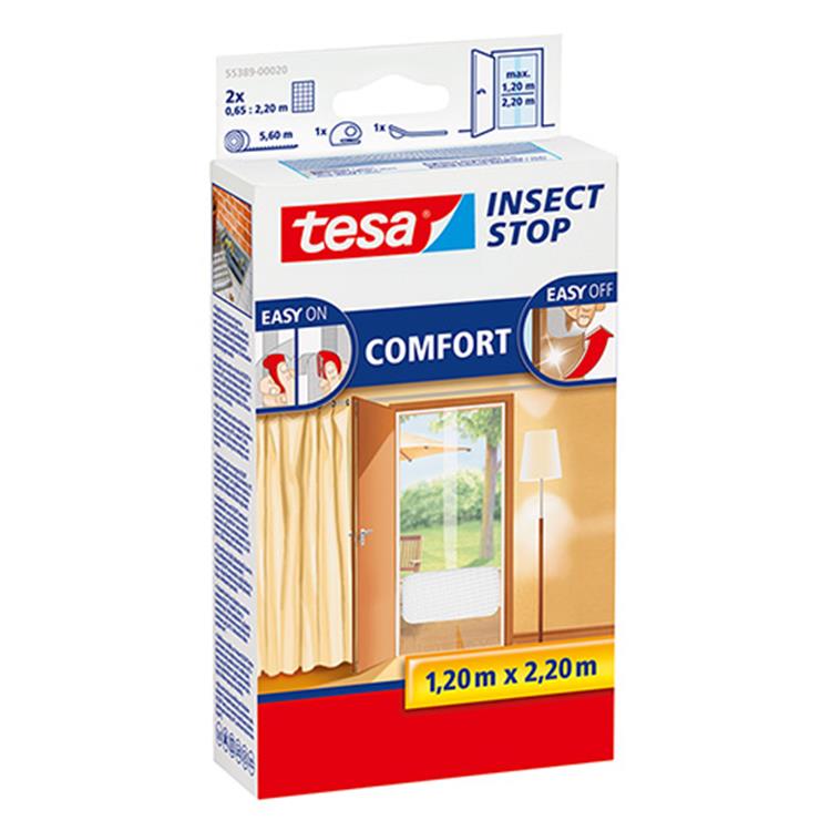 Tesa 1050465 - puertas mosquiteras premium 2 xx 0,65m x 2,2m | 5 piezas