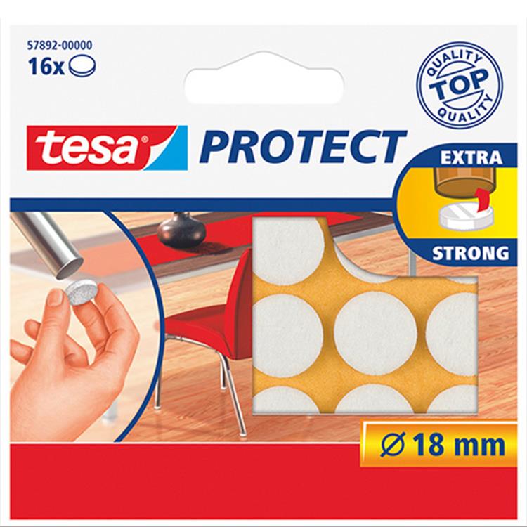 Tesa 1003207 - feltro 18mm bianco a16st | 20 pezzi