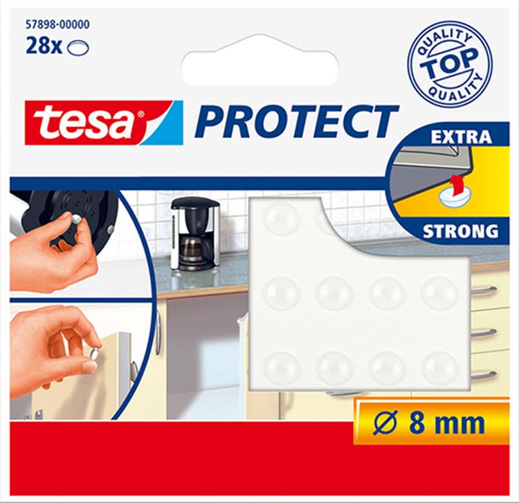 Tesa 1003213 - silenziatori 8mm trasp. | 20 pezzi