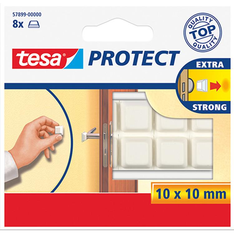 Tesa 1003187 - blocchi protettivi 10x10 bianco | 20 pezzi