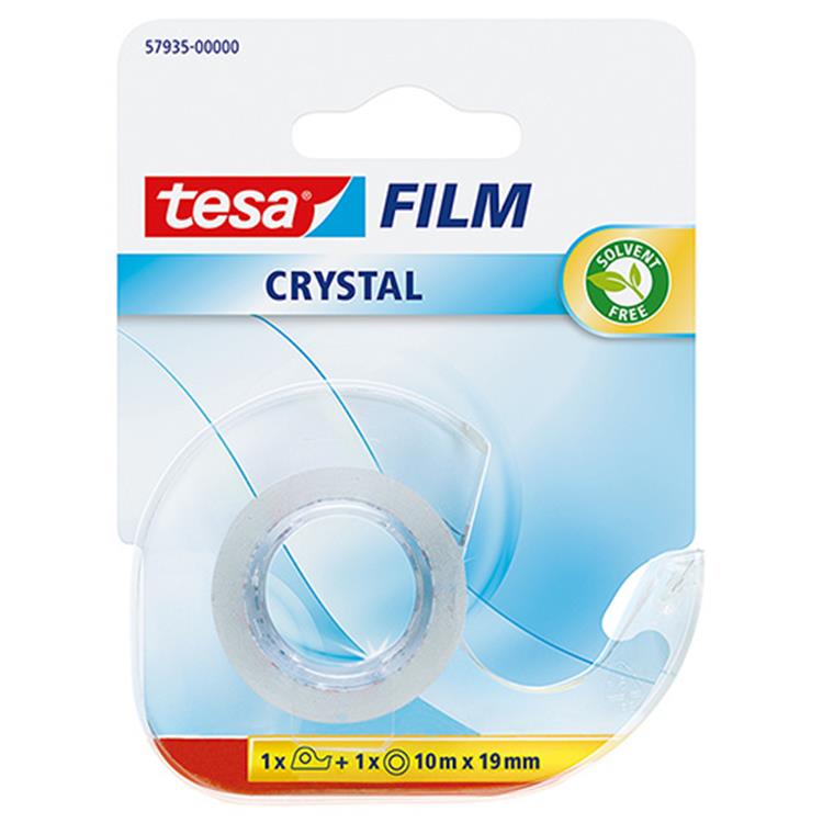 Tesa 1059242 - pellicola cristallo 10m:dispenser 19 mm | 5 pezzi