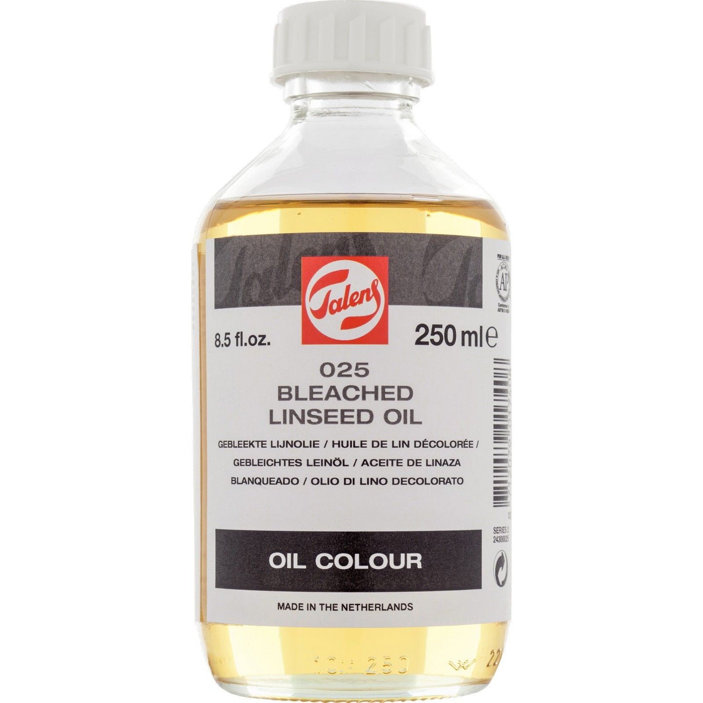Talens • aceite de linaza blanqueado 025 botella 250ml