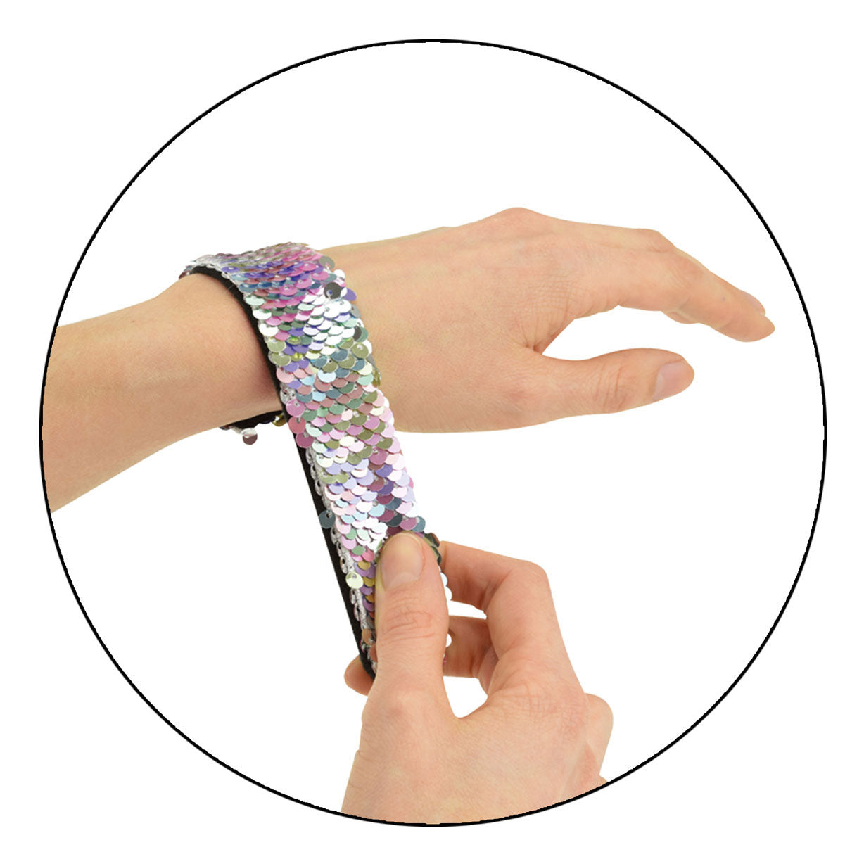 TOI-TOYS AMIGOS KLAPBRARMBAND con Pailetten