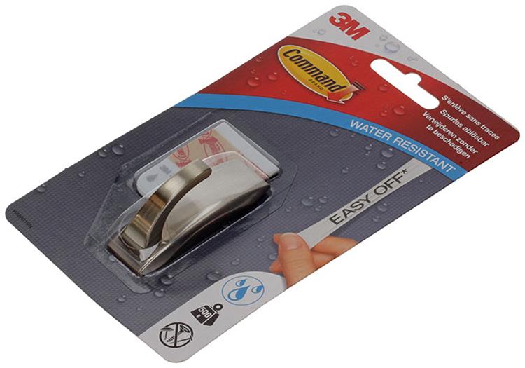 3m 1006172 - gancio piccolo in metallo moderno | 6 pezzi
