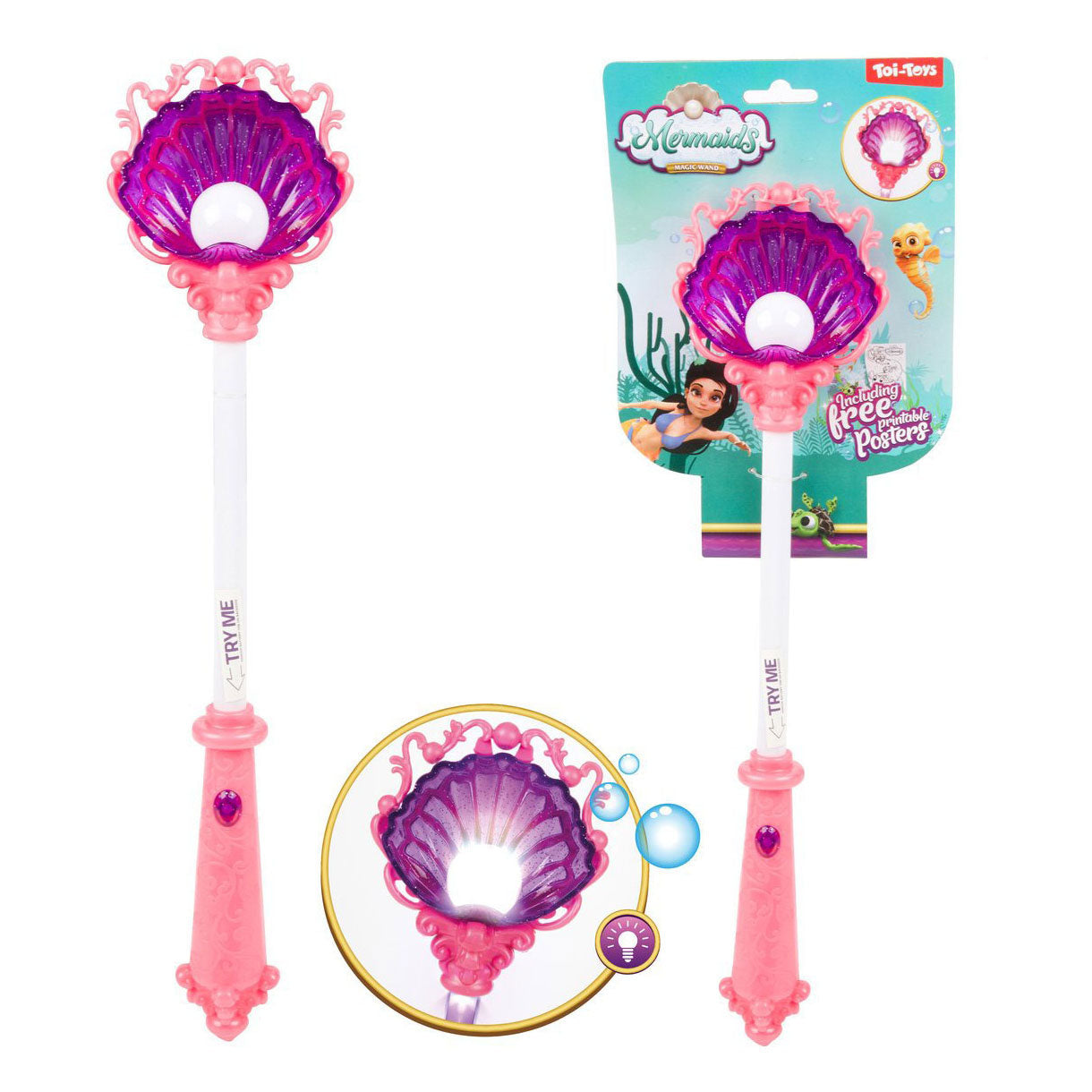 Toi-toys magic gamba perla con luce
