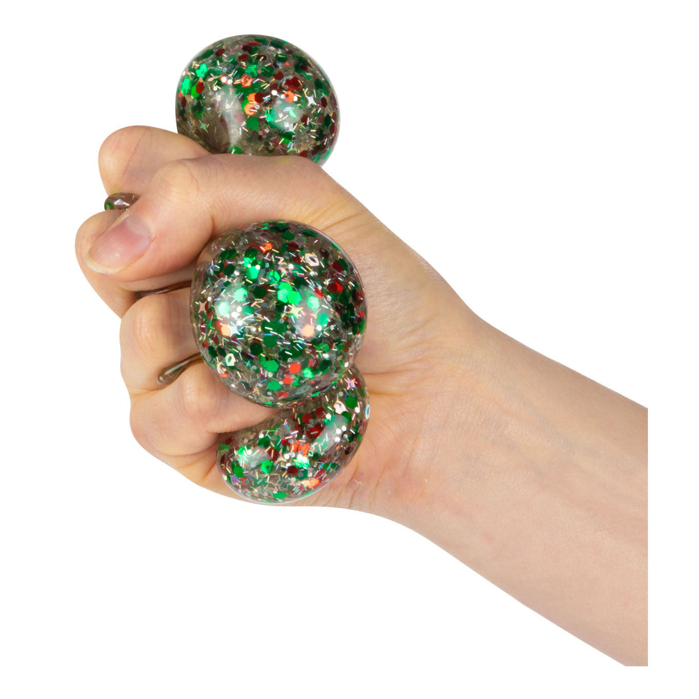 TOI-TOYS DIVERSE NIGHTA DE Bola de bola llena de gel de brillo, 6 cm