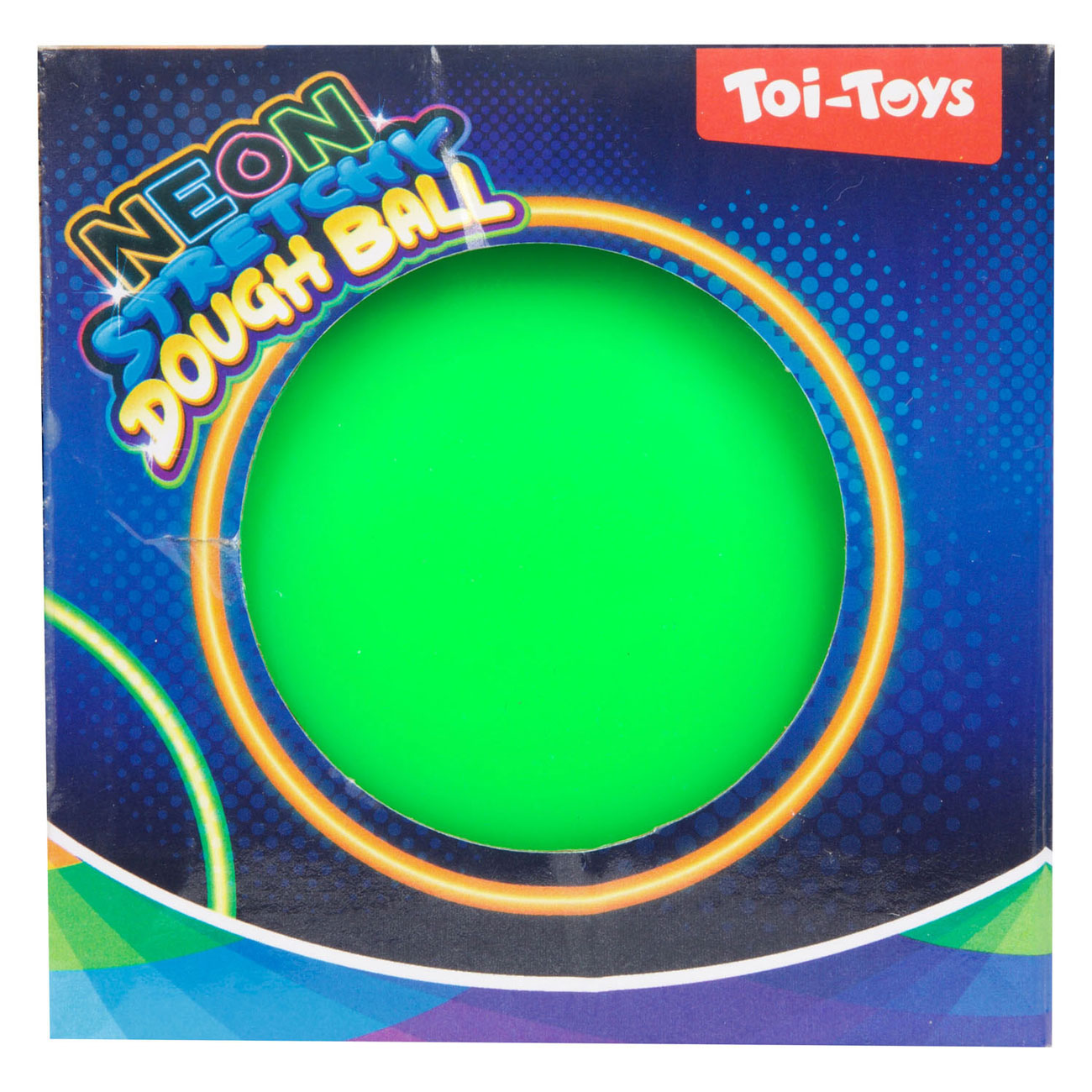 Toi-toys divertente neon in bleedbal, 10 cm