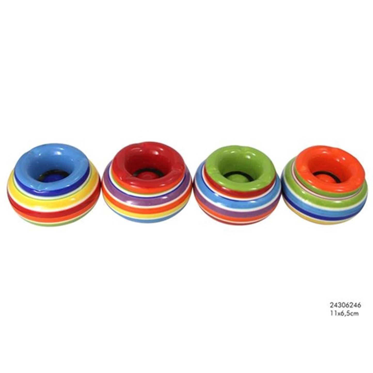 Cenicero viviente Svenska dolomita 11x6,5cm raya