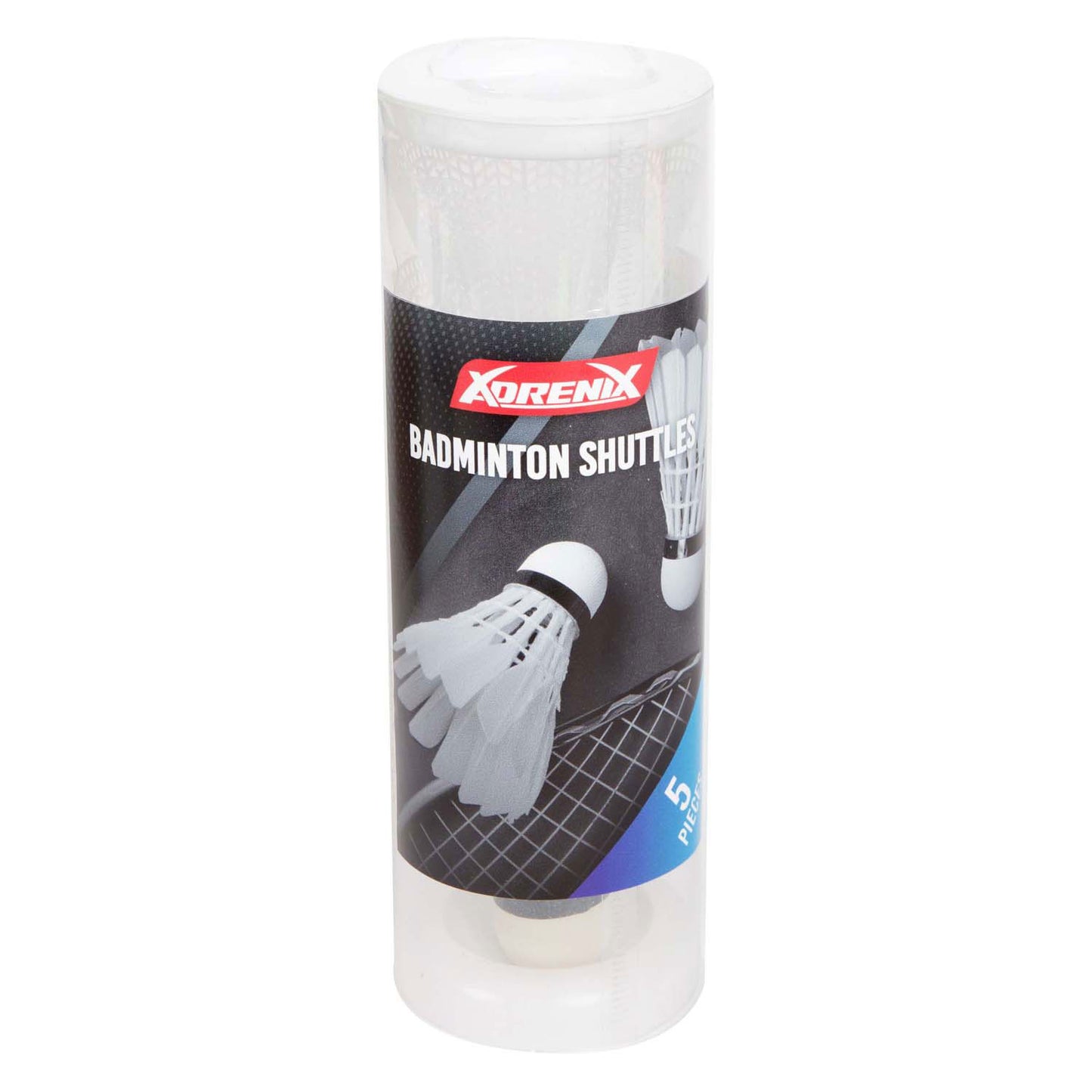 Adrenix Adrenix Badminton navette bianche in tubo, 5st.