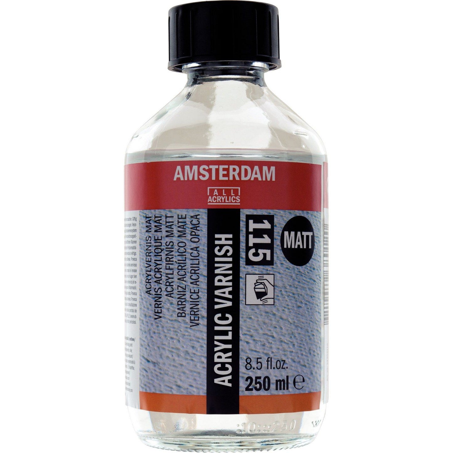 Amsterdam todos los acrílicos amsterdam • barniz acrílico mate 115 250ml