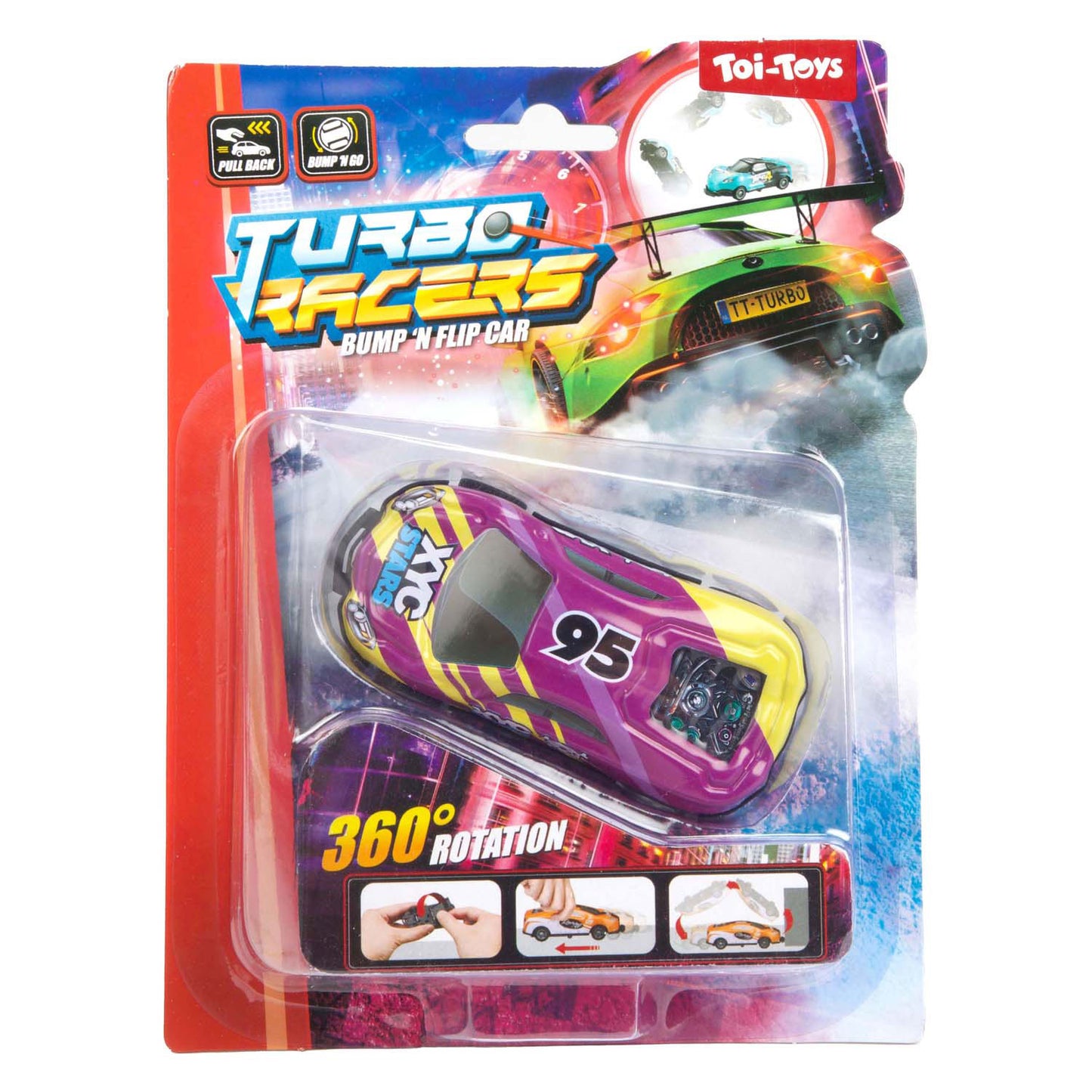 Turbo racers stunt auto bump n flip