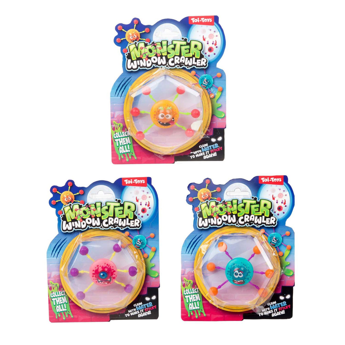 Toi-toys divertente mostro cingolato per finestre