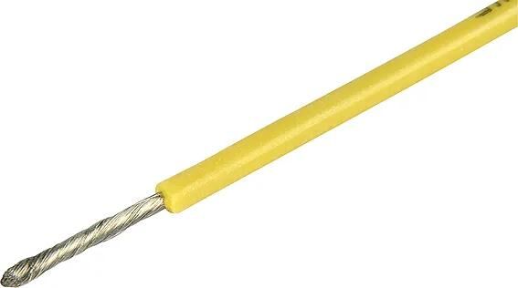 HERHTH+BENS ELECTRIC CAOLE SILICONE 0,75 mm Giallo 5MTR.