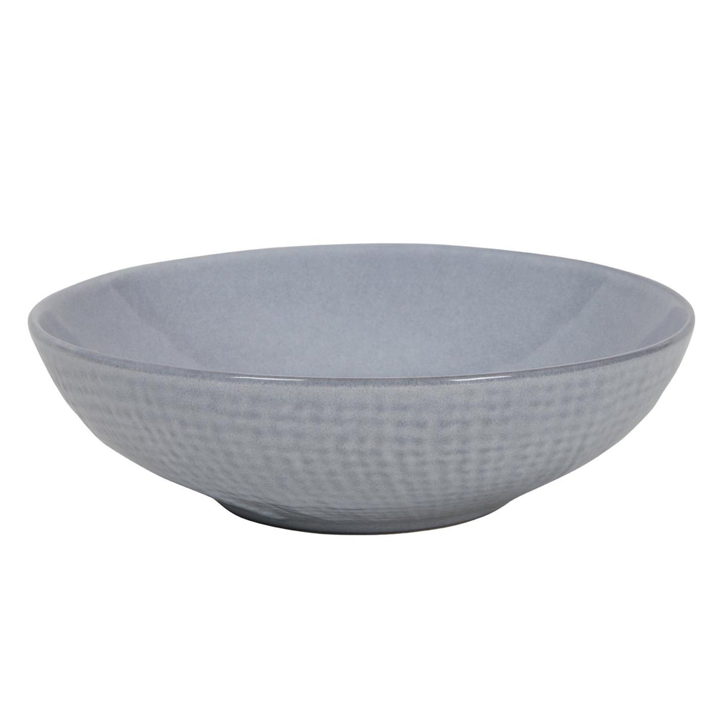 Diep bord woven textile grijs ø18x5,5cm doos a 6