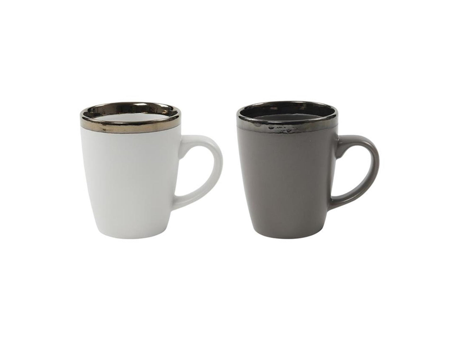 Svenska living taza de café venecia 340ml gris o blanco 6uds