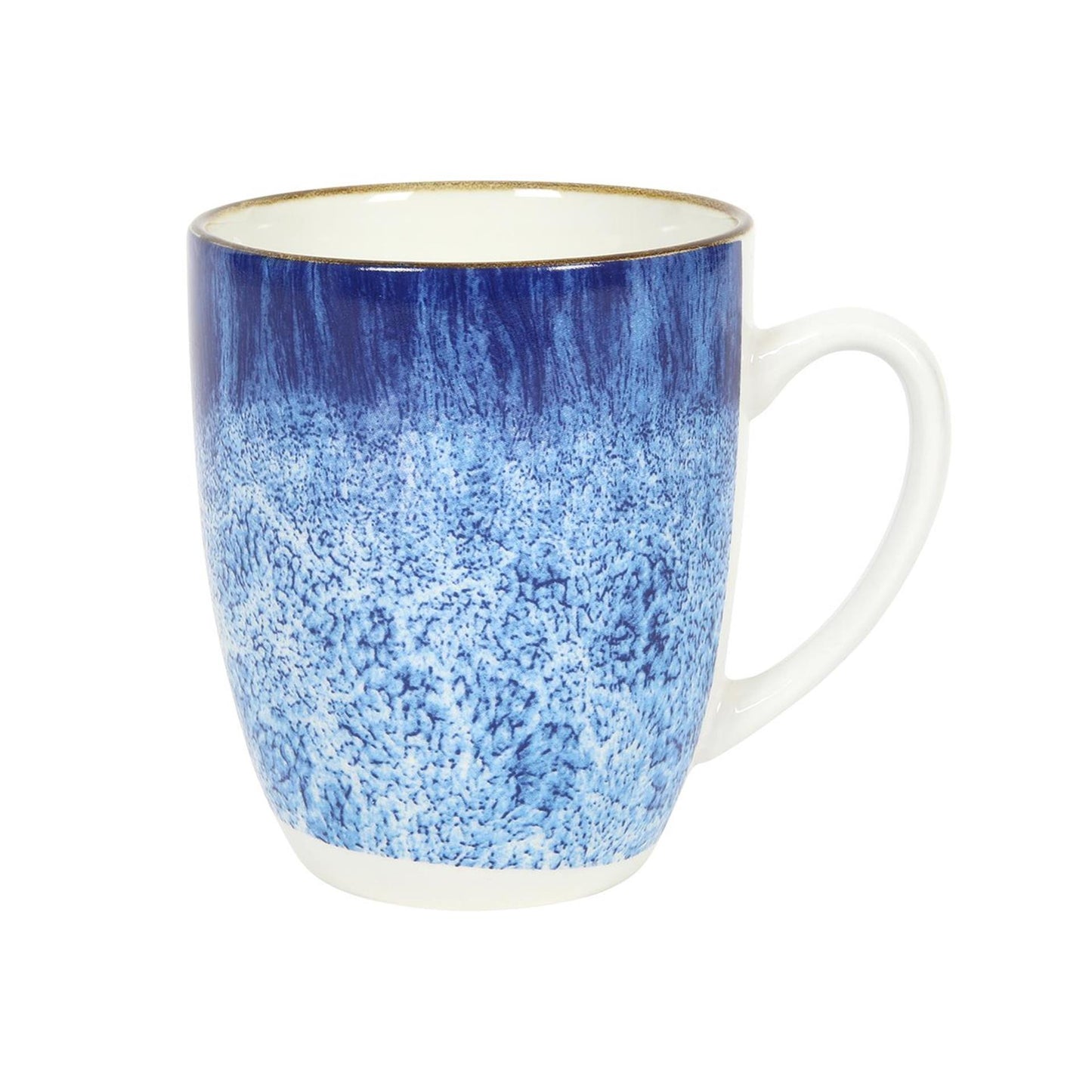 Taza de café 350ml esmalte reactivo azul 6uds