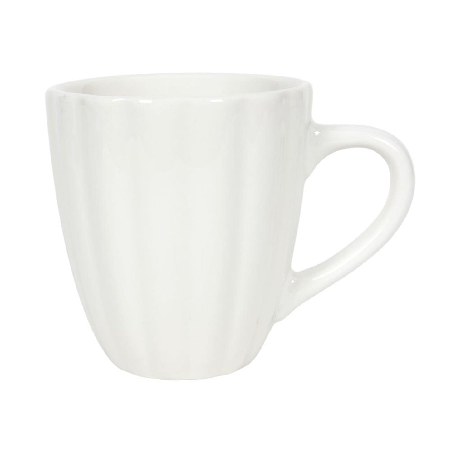 Svenska living mug 350ml flor blanco roto 6uds