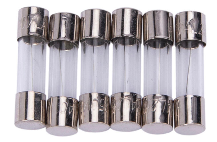 Fusibles de vidrio Dresselhaus 5x20 mm para el automóvil Radio 5a 6 piezas