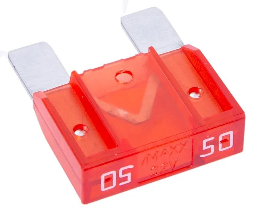 Dresselhaus zekering bananenstekker maxi flat fuse maxi 50a 1 piece red