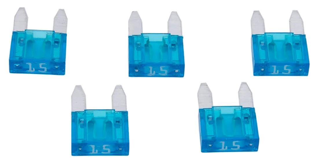 Prossimamente fusibile piatto mini 15a azzurro 5 pz.