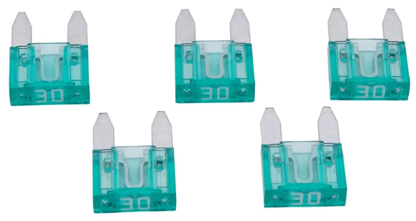 Prossimamente fusibile piatto mini 30a verde chiaro 5 pezzi.